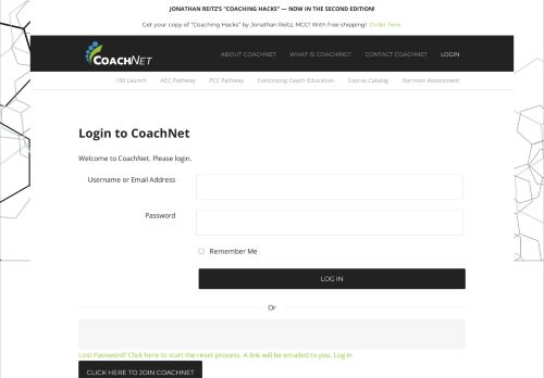 
                            3. Login to CoachNet - CoachNet