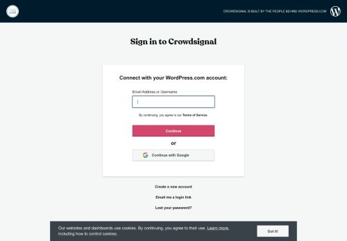 
                            5. Login to Crowdsignal | Crowdsignal.com