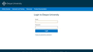 
                            10. Login to Deque University