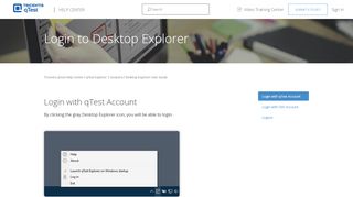
                            7. Login to Desktop Explorer – Tricentis qTest Help Center
