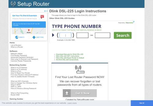 
                            5. Login to Dlink DSL-225 Router - SetupRouter