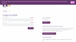 
                            1. Login to ENA - Emergency Nurses Association