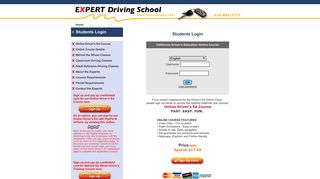 
                            6. Login to Expert Driving School's Online Drivers Ed Course