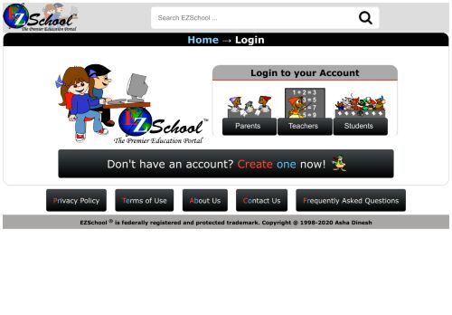 
                            3. Login to EZSchool