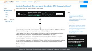 
                            3. Login to Facebook Connect using JavaScript SDK freezes in Opera ...