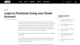 
                            5. Login to Facebook Using your Gmail Account – Adweek