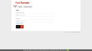 
                            7. Login to Fast Tomato