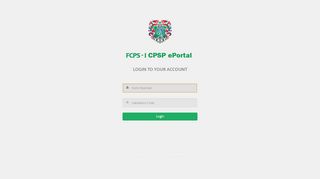 
                            6. Login to FCPS-I CPSP ePortal | CPSP