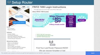 
                            7. Login to FRITZ 7490 Router - SetupRouter