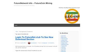 
                            5. login to FutureNet.club – FuturoNetwork Info – FuturoCoin Mining