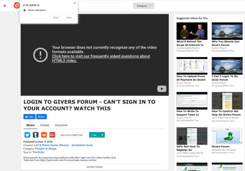 
                            10. Login To Givers Forum - Can'T Sign In To Your Account? Watch This ...