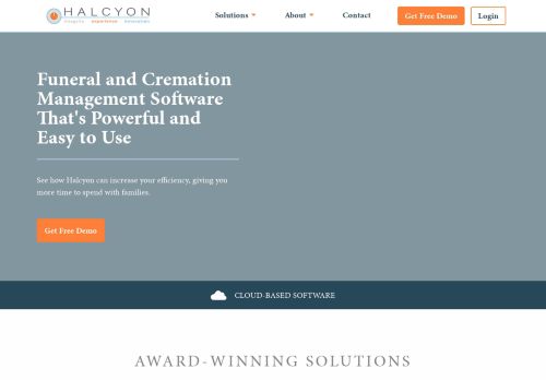 
                            2. Login to Halcyon Deathcare Management Solutions