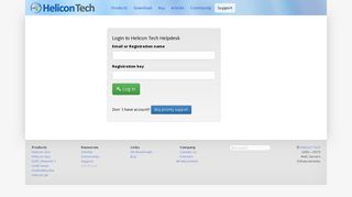 
                            4. Login to Helicon Tech Support