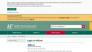 
                            12. Login to HSEnet - HSE.ie