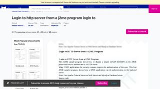 
                            11. Login to HTTP Server from a J2ME Program Login to ... - ...