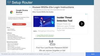 
                            3. Login to Huawei B525s-23a Router - SetupRouter