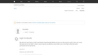 
                            4. login to ibooks - Apple Community