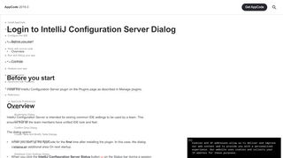 
                            10. Login to IntelliJ Configuration Server Dialog - Help | AppCode
