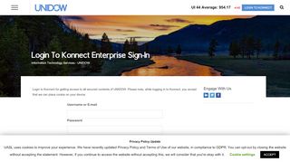 
                            11. Login to Konnect Enterprise Sign-in - UNIDOW