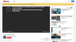 
                            13. Login to Lynda for UNC - YouTube
