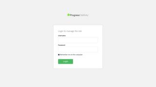 
                            12. Login to manage the site