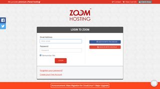 
                            12. Login to manage your account - Zoom Hosting
