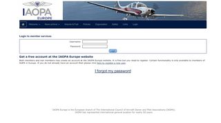 
                            10. Login to member services - IAOPA Europe