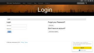 
                            4. Login to Mercator - Mercator GeoSystems