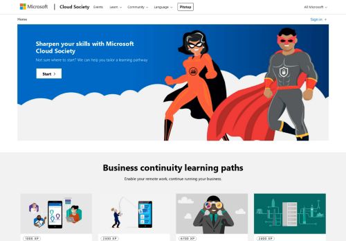 
                            12. Login to Microsoft Cloud Society - Microsoft - The Cloud Society