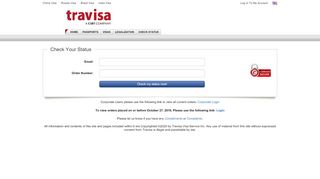 
                            7. Login to My Account / Check Case Status - Travisa