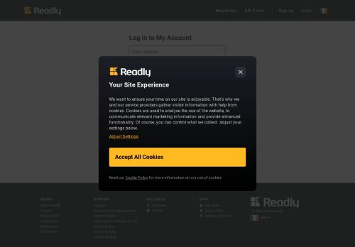 
                            1. Login to My Account | Readly