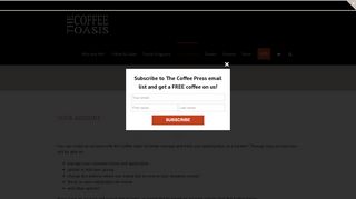 
                            9. Login to My Account – The Coffee Oasis