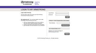 
                            6. Login to My Armstrong - Armstrong Flooring