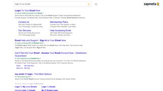 
                            3. Login To My Emails - ZapMeta Search Results