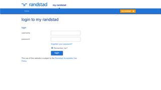 
                            5. login to my randstad - Randstad