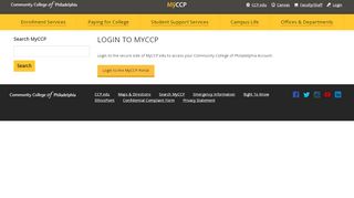 
                            3. Login to MyCCP | Community College of Philadelphia