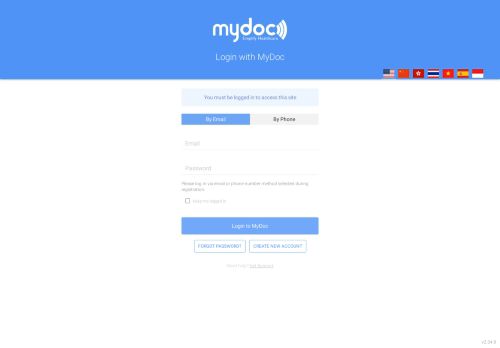 
                            8. Login to MyDoc