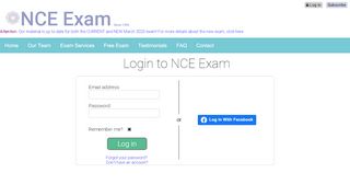 
                            2. Login to NCE Exam - NCE Exam Prep