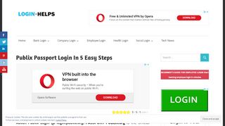
                            7. Login To Oasis Publix Passport In 5 Easy Steps - LOGIN HELPS
