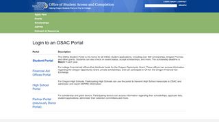 
                            9. Login to OSAC Portals | Office of Student Access and Completion