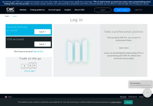 
                            3. Login To Our Platform | Spread Bets & CFDs | CMC Markets