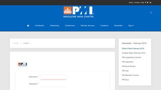 
                            1. Login to PMI - PMI Bangalore Chapter