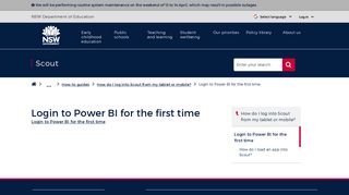 
                            11. Login to Power BI for the first time | Scout