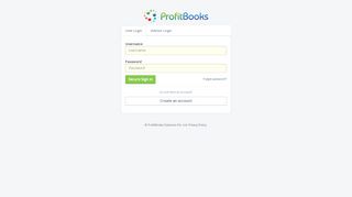 
                            1. Login to ProfitBooks