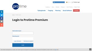 
                            2. Login to Protime Premium | Protime