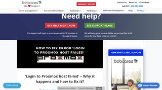 
                            1. Login to Proxmox host failed: Why it happens & fix for it - Bobcares