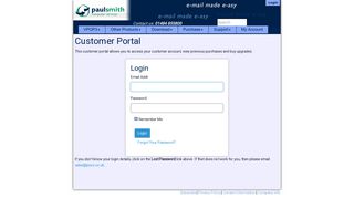 
                            2. Login to PSCS account portal - Paul Smith Computer Services