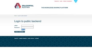 
                            12. Login to public backend - ERA Portal Austria