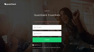 
                            4. login to - Questback Essentials