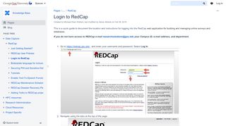 
                            7. Login to RedCap - Knowledge Base - Research Solutions ...